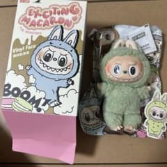 【正規品】ラブブ LABUBU マカロン グリーン 箱開封済みのサムネイル