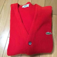 ラコステ 赤カーディガンのサムネイル