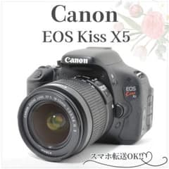 ショット数少✨美品✨Canon EOS KissX5✨手ブレ補正 シングルレンズ