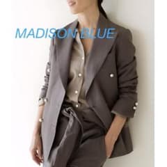 MADISON BLUE マディソンブルー 18SS リネン パール ジャケット - メルカリ