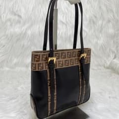 フェンディ FENDI ズッカ ハンドバッグ エナメルミニバッグ 稀少入手