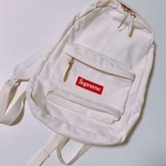 supreme シュプリーム バックパック リュックサック ホワイト - メルカリ
