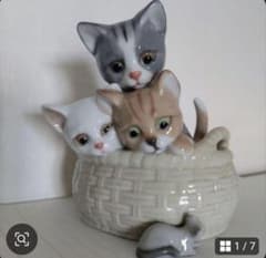 LLADRO　リヤドロ　見いつけた　猫　フィギュリン　置物 LLADRO リヤドロ 見いつけた 猫 フィギュリン 置物 - メルカリ