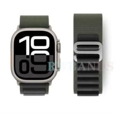 Apple Watch用 ループ グリーン、ブラック42/44/45/49/のサムネイル