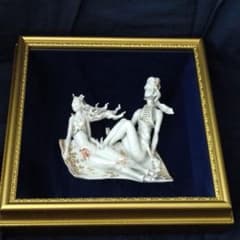 ✤マイセン(Meissen)額装立体陶板画『マジックカーペット（魔法の絨毯