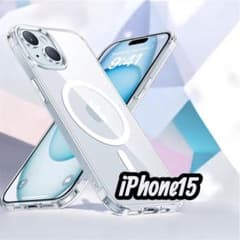 iPhone 15 MagSafe 대응 클리어 케이스 내충격 하드 세련된