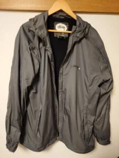 Stussy フード付きジャケット X Large グレー - メルカリ