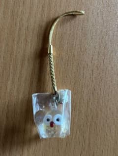 ふくろうとニワトリのストラップのサムネイル