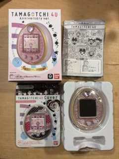 たまごっち4UAnniversary verロイヤルピンク　箱・取説・カバー付きのサムネイル
