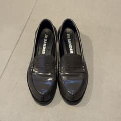 smg JIL SANDER レザー ローファー　グレー smg 様専用JIL SANDER レザー ローファー グレー - メルカリ