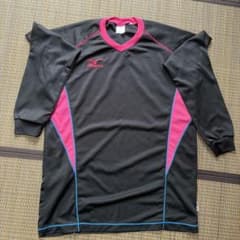 MIZUNO ミズノ バレーボールシャツ Vネック ブラック Lのサムネイル