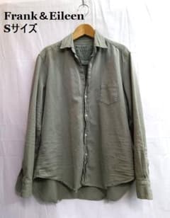 フランクアンドアイリーン ◎カラーデニムシャツ Sサイズ ダメージ加工