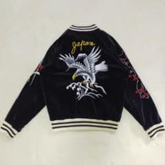 90S 00S 別珍 スカジャン OCTOPUS ARMY 鷲 イーグル刺繍 - メルカリ