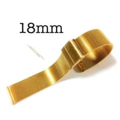 ダニエルウェリントン互換品 替えベルト ステンレス製 ゴールド 金 18mmのサムネイル