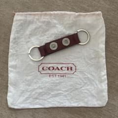 COACH コーチ キーホルダー キーリング ボルドーのサムネイル