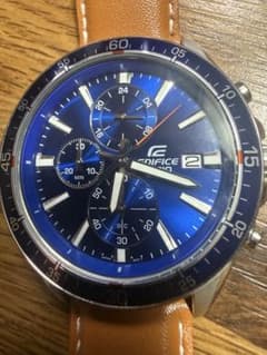 CASIO EDIFICE EFR-546DY クロノグラフ青文字盤 メンズ実働のサムネイル