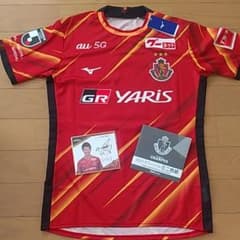 名古屋グランパス#8柿谷曜一朗選手ユニフォーム・オフィシャルミニ色紙直筆サイン入 名古屋グランパス#8柿谷曜一朗選手ユニフォーム・オフィシャルミニ色紙