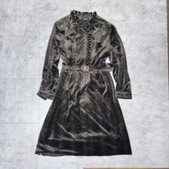 00's vintage ワンピース 昭和レトロ 総柄 y2kのサムネイル
