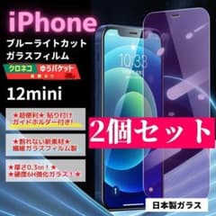 iPhone 12mini 유리 필름 2개 보호 블루 라이트/621