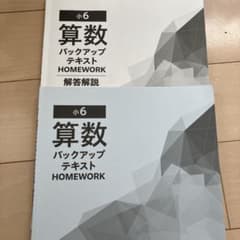 小6 算数 バックアップ テキスト セット 早稲田アカデミー - メルカリ