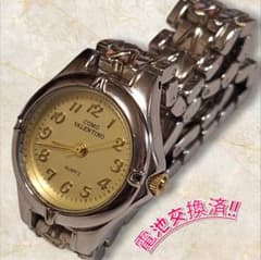 【美品】COMO VALENTINOゴールド文字盤 レディース腕時計のサムネイル