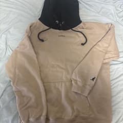 KANGOL フード付きパーカー ベージュ/ブラックのサムネイル