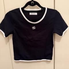 MELT THE LADY Tシャツ 黒 クロップド