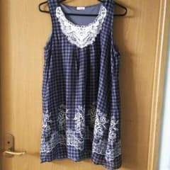 ともさん専用 チェニック 黒 チェック柄のサムネイル