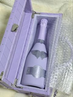 新品未開栓】エンジェルシャンパン ドゥミセック パープル レザー