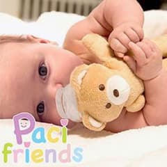 【値下げしました】Paci friends おしゃぶりホルダーぬいぐるみ♡さる♡のサムネイル