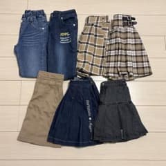 女の子 ボトムス 7点セット 140のサムネイル