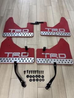 TRD マッドフラップ 泥除け レッド 前後左右セット 1台分 トヨタ RAV4 TRD マッドフラップ 泥除け レッド 前後左右セット 1台分 トヨタ RAV4