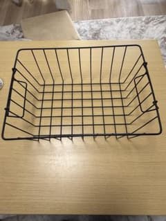 黒のメタルワイヤーバスケットのサムネイル