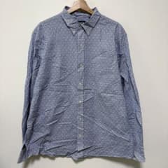 CHAPS XL ストライプ長袖シャツ ブルー 2L〜3L相当のサムネイル