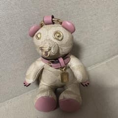 coach コーチ クマ キーホルダー シグネチャー ピンク - メルカリ