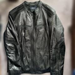 Zegna Sport レザーライダースジャケット ブラック L 牛革 Zegna Sport レザーライダースジャケット ブラック L 牛革 - メルカリ