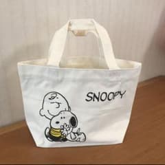 スヌーピー　コットン調ランチバッグのサムネイル