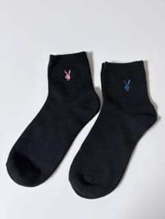 PLAY BOY 濃紺　ショートソックス2足セットのサムネイル
