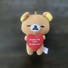 [헤세이 레트로] 리락쿠마 봉제인형 마스코트 하트