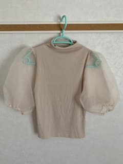 GRL 袖チュール切替えハイネックトップス　at1203のサムネイル
