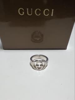 GUCCI☆インターロッキング☆シルバーリング☆9号刻印 - メルカリ