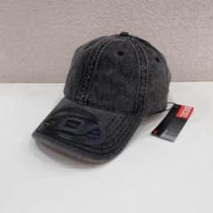 Diesel ダークグレー デニム風キャップ エンブレム付き006