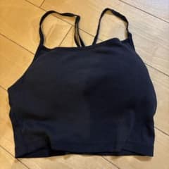 カップ付きキャミソール ブラトップ ブラックのサムネイル