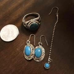 ポンコ様専用☆ターコイズアクセサリー3点セットのサムネイル