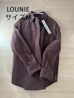 ＬＯＵＮＩＥレディースMコーデュロイシャツ茶色新品！のサムネイル