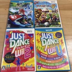 Wii ゲーム4本セット マリオカート8 マリオパーティ8 ジャストダンス