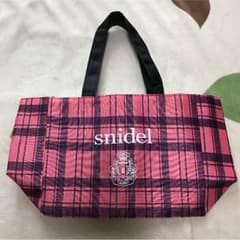 雑誌の付録 トートバッグ ピンク チェックのサムネイル