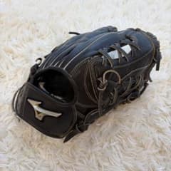 美品 ミズノ グローバルエリート U4 軟式 オールラウンド 黒 - メルカリ