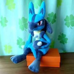 ★ポケモン　もふぐっとしっぽみてみて！　ぬいぐるみ ルカリオ　新品タグ付き美品