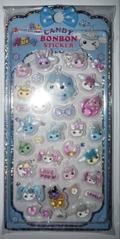 韓国正規品☆ほっぺちゃんキャンディーボンボンステッカー☆のサムネイル